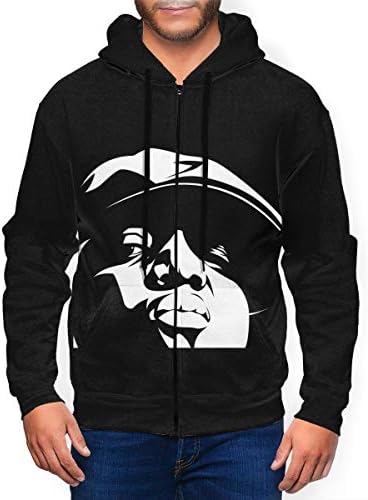 Biggie Smalls Men's Zipper Hoodie Fleece Sweatshirt