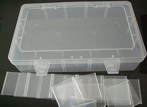 Kamay's Adjustable XL15 Compartment Slot Plastic Craft Storage Box Thick Hard Plastic Hobby Craft Storage Box Case with Snap Lock Ideal for Small Items