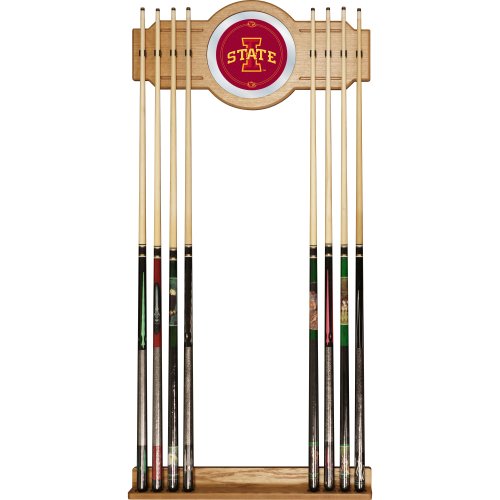 Trademark Gameroom NCAA Iowa State University Billiard Cue Rack with
Mirror