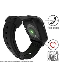 Estuche para reloj de Apple resistente al agua Catalyst Serie 4 44 mm con correa de reloj de silicona suave premium, resistente a golpes y a prueba de golpes [Estuche protector iWatch resistente]   Negro sigiloso