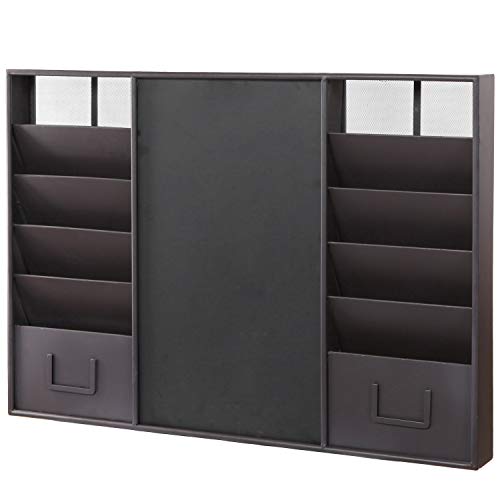 3 34+Inch+Wall+Mounted+Chalkboard+Document+Organizer
