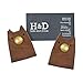 Hide & Drink, Cat Shaped Cord Keeper (Cord Clam) 2-Pack Handmade :: Swayze Suede
