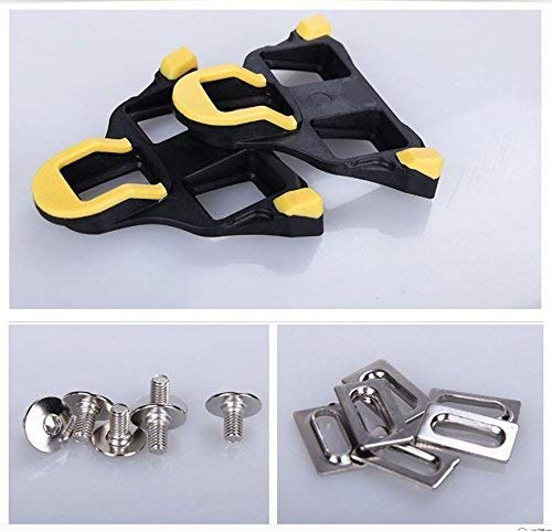 hothuimin Bike Cleats Self-Locking Road Cycling Bicycle Cleat Set Compatible with Shimano&Look
