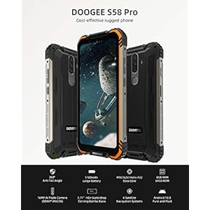 DOOGEE S58 Pro Rugged Smartphone Super Protetto, 6 GB + 64 GB, 5,71 Pollici HD+, 16 MP + 16 MP Tripla Fotocamera, 5180… - immagine 3