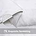 TIBOON All Season Queen/Full Comforter Summer Cooling Soft Quilted Down Alternative Duvet Insert with Corner Tabs,Warm Fluffy Reversible Hotel Collection White,88 by 88 Inches