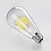GEZEE LED Edison Bulb, 10W(100 Watt Equivalent) Dimmable Filament Light Bulb, ST64 Daylight Color 6000K, E26 Medium Base (3 Pack), LED Vintage Style Filament Light Bulbs(Indoor or Outdoor)