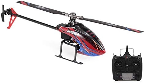 💕💕Maonet 2019 New XK K130 2.4G 6CH Brushless 3D6G System Flybarless 6 Channel Transmitter RC Helicopter RTF Compatible (As Shown)