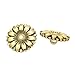 Stock Show 50Pcs Fancy Vintage Style Gold Sunflower Shaped Buttons Galore Buttons, 18mm