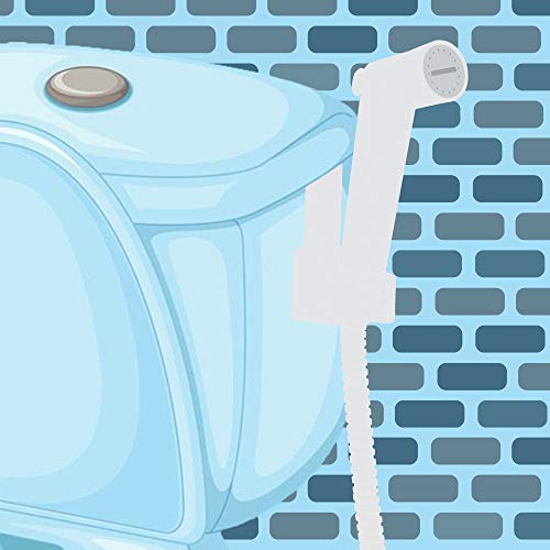 Houtingmaan Baby Cloth Diaper Sprayer, Diaper Washer Handheld Bidet Sprayer Set, Shattaf Shower Sprayer Kit, Chrome Bidet Sprayer for Cloth Diapers, Pet, Personal Hygiene ... (Chrome2)