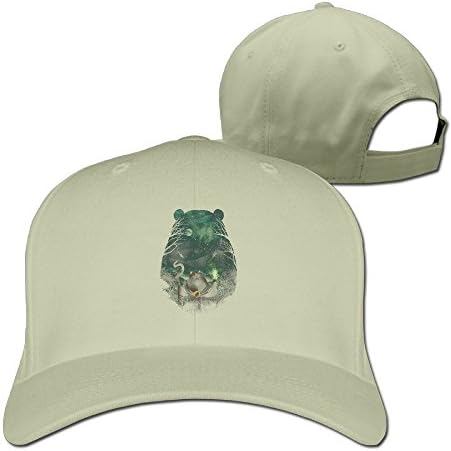 WEINFUN Bear Priest Baseball Cap Fashion Unisex Plain Hat