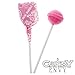 Light Pink Dum Dums Color Party - Bubble Gum Flavored - 75 Count Bag - 12.8 ounces - Includes Free How To Build a Candy Buffet Guide