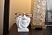 JewelryNanny Artsy Face Eyeglass Holder Stand - Sculpted Nose for Eyeglasses or Sunglasses, Life is Good, White