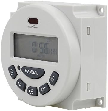 Refaxi Electronic Timer 12V LCD Timer Switch Display Digital Power Programmable Time Relay