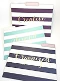 Eccolo Color and Inspirational Words File Folders Set of 9