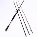 Sougayilang 4-Piece Fishing Rod Carbon Fiber Spinning Rods 904SMH 10-20LB 1/4-1OZ