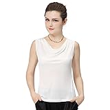 Forever Angel Women's 100% Silk Knitted Casual Tank Top