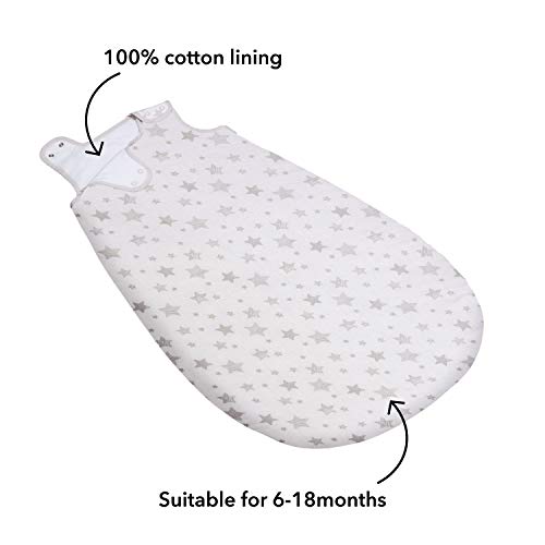 Nuby Slaapzak, voor baby's van 6 tot 18 maanden, Stars Design, 2.5 Tog - Image 6