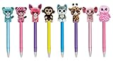 Ty Beanie Boo's Plush Pens, 7 x 1.5 Inches, Set of 8, Assorted Characters, 08112
