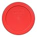 Pyrex 7200-PC 2-Cup Red Food Storage Replacement Lid (6-Pack) - Made in USA