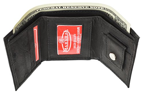 Leather Kids Wallet MultiColor #825COL (Black)