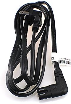 Heavy Duty 5 Ft 90° Angled 2-Prong TV AC Replacement Power Cord For Samsung TV By Seaforest, P/N:3903-000599