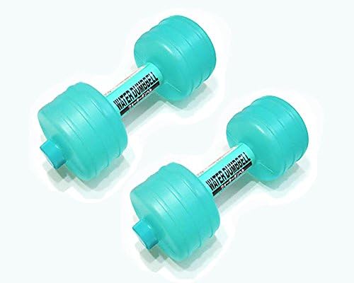 1 Pair Women's Fitness Dumbbells Set Portable Water Dumbbell Weight up to 1 kg Gym Home Exercise (Green)