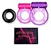 VIARDEJI® Vibrating Cock Ring Sex Toys – 2 Penis Rings w. Clit Stimulator & 1 Cock Ring for Better Stronger Erection