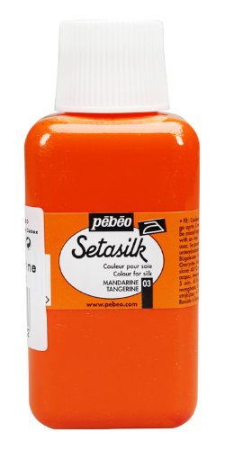 Pebeo Setasilk Silk Painting 250-Milliliter Bottle, Tangerine