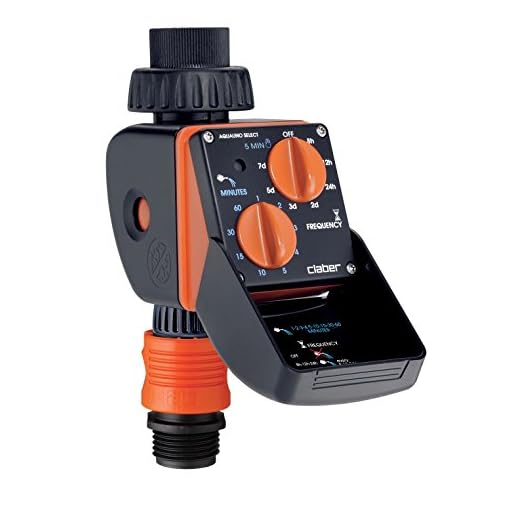 Claber 8423 Aquauno Select 2-Dial Water Timer