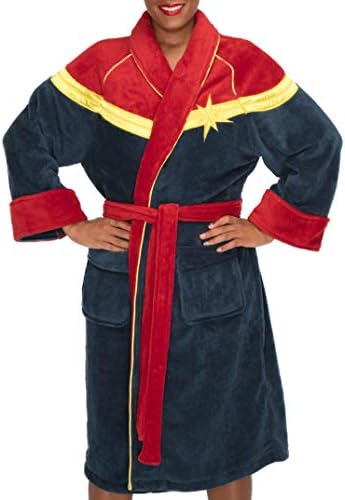 Womens Captain Marvel Dressing Gown Red