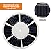 FORUP 26 LED Solar Flag Pole Light, Solar Flagpole Downlight for Most 15 to 25 Ft Flag Pole (White)