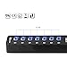 Superspeed Usb Hub 3.0 Powered 7-Port 1 Charging Port with Power Adapter