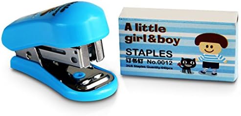 ホチキス ステープラー ホッチキス ミニ 小型 軽量 ホチキス針 超萌え 可愛い 文房具 オフィス用品 事務用品 針ホチキス 携帯 便利 3色 卓上タイプ