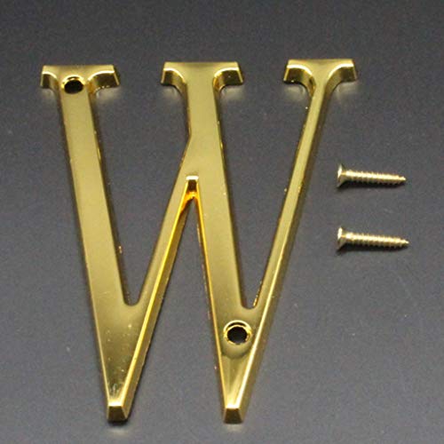 Fityle Zinc Alloy 26-Letter Hanging Wall Alphabet Wall Letter Children Baby Name Birthday Wedding Decor Letters & Numbers - W