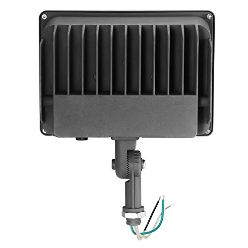 Cinoton LED Floodlight With Knuckle, 50W (250W Equivalent), 5500 Lumen, 5000K (Crystal White Glow), Waterproof, IP65, 100-277v, Instant On (1 PACK, NOT Photocell)