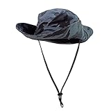 Home Prefer Men's UPF50+ Fishing Sun Hat Snap Wide Brim Bucket Hat with String