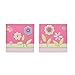 MIZONE Spring Bloom Flowers Floral Canvas Wall Art 12X12, Casual Wall Décor