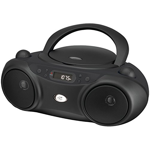 GPX Radio/CD Player Boombox – Black BC232B