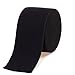 COTOWIN 2-inch Black Plush Elastic,Soft Comfortable Sewing Elastic - 3 Yards