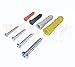 Drywall and Hollow-wall Anchor Assortment Kit, Screws, Wall Anchors, 100 Pack