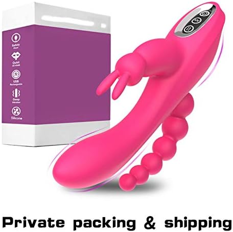 Triple Curve Rabbit Privacy comfortabler-12 Function Privacy and Privacy comfortabler Stimulator Privacy comfortabler for Women,Pink