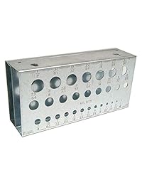 Huot, base para brocas, capacidad para 29 brocas, para 1 16 pulgada a 1 2 pulgada en incrementos de 1 64 pulgadas.