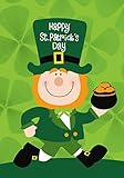 St. Patrick's Day Leprechaun Garden Flag Pot of Gold 12.5