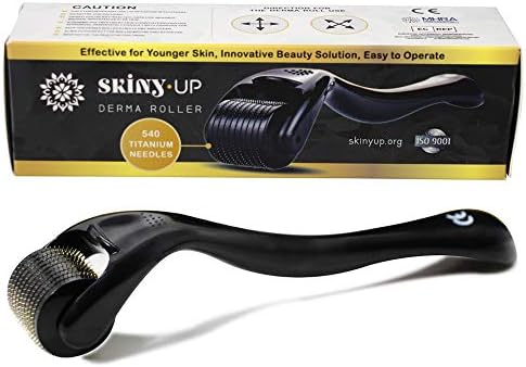 Derma Roller Skiny Up® - All in Premium Titanium Micro Needles/Many Good Sizes for Choice/Instructions in German and English/CE,ISO and MHRA Approved (0.25mm)