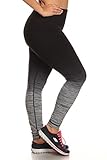 Womens Plus Size Activewear Yoga Ombre Leggings