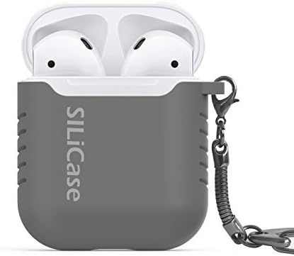 SILiCase - Silicone Apple Airpods Keychain case (Gray)