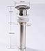 Rozinsanitary Pop up Style Bathroom Sink Drain with Overflow Stainless Steel