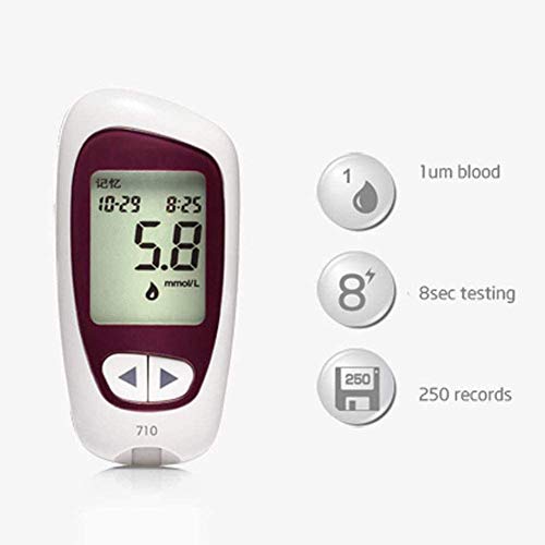 Fbestxie-Diabetes-Blood-Sugar-Kit-Glucose-Meter-Home-Use-Diabetes-Care-Easy-To-Observe-Blood-Glucose-Range-Color-Bar-MmolL