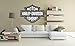 HARLEY DAVIDSON SHIELD GREY MOTORBIKE CHOPER BADGE WALL STICKER MODERN DECORATIVE LOUNGE BEDROOM REMOVABLE