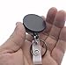 Heavy Duty All Metal Casing Retractable Badge & Key Reel with Thick Nylon Cord, Belt Clip, Reinforced ID Strap and Keychain by Specialist ID (Sold Individually)